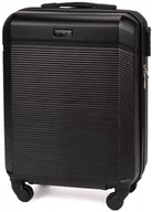 Walizki - Solier Luggage Walizka podróżna mała ABS STL945 czarna - miniaturka - grafika 1