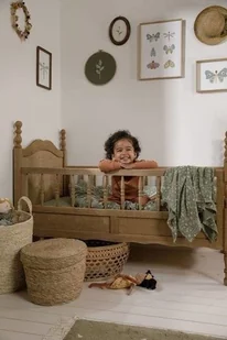 Little Dutch Lekki Śpiworek Bawełniany 90 cm Wild Flowers Oliwka Te11421011 - Pościel dla dzieci - miniaturka - grafika 7