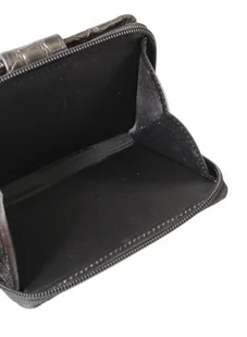 PolskaGalanteria.pl Portfel Damski Skóra Ekologiczna POLSKAGALANTERIA Średni Z Suwakiem Piórnik CZARNY WĄŻ B1 - Portfele - miniaturka - grafika 6