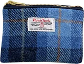Akcesoria turystyczne - Vagabond Bags Harris Tweedu Blue Check Cosmetic Bag Torebka na kosmetyki, 16 cm, niebieski (Mid Blue) HA15 - miniaturka - grafika 1