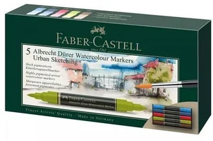 Faber-Castell Pisaki akwarelowe dwustronne Faber Castell Albrecht Dürer - 5 kolorów Urban Sketching 160308 - Kredki, ołówki, pastele i pisaki Faber-Castell Pisaki akwarelowe dwustronne Faber Castell Albrecht Dürer - 5 kolorów Urban Sketching 160308 - Kredki, ołówki, pastele i pisaki - miniaturka - grafika 1