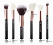 Pędzle do makijażu - Jessup beauty JESSUP - Individual Brushes Set - Zestaw 6 pędzli do makijażu twarzy - T164 Black/Rose Gold - miniaturka - grafika 1