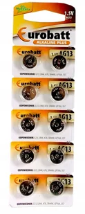 Eurobatt 10x Baterie alkaliczne AG13 SR44 LR44 1,5V 1228 - Baterie i akcesoria - miniaturka - grafika 2