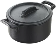 Naczynia żaroodporne - Revol Garnuszek z pokrywką Belle Cuisine Noir, 200 ml, czarny - miniaturka - grafika 1