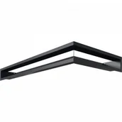 Akcesoria kominkowe - Kratki.pl LUFT narożny lewy grafitowy 80x40x9 LUFT/NL/9/8040/45S/G - miniaturka - grafika 1