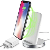 Ładowarki do telefonów - Podstawka ładująca CellularLine Wireless Fast Charger Stand WIRELESTANDIPHW) Biały - miniaturka - grafika 1