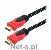 BLOW Przył.HDMI-HDMI PREMIUM proste 3.0m RED - Kable - miniaturka - grafika 2