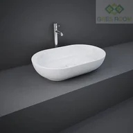 Umywalki - RAK Ceramics Ceramics FEELING UMYWALKA SLIM NABLATOWA OWALNA 55X35 CM BIAŁY POŁYSK (AWHA) FEECT5500AWHA - miniaturka - grafika 1