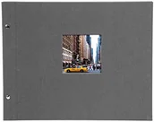 Albumy fotograficzne - goldbuch Goldbuch Bella Vista, 39 x 31 cm, 40 stron z przekładkami pergaminowymi, możliwość rozszerzenia, linka, kolor szary, 28, szary, 39x31 cm - miniaturka - grafika 1