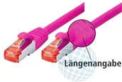 Kable miedziane - Tecline 715015 m Category 6 Ethernet z wąską zabezpieczenie przed zagięciem kabla (1,5 m) Magenta 4048889029442 - miniaturka - grafika 1