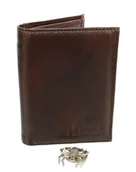 Portfele - PolskaGalanteria.pl Portfel Męski PolskaGalanteria (PL) Skórzany Pionowy Skóra Cielęca Dwa Skrzydełka Czekoladowy 852 - miniaturka - grafika 1