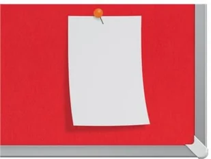 Nobo Tablica filcowa 90x51cm, panoramiczna 40", czerwona ACN1905311 - Tablice i flipcharty - miniaturka - grafika 4