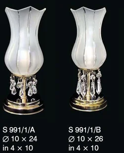 Elite bohemia Lampka nocna z kryształkami Spectra Swarovski S 991/1/A i S 991/1/B - Lampy stojące - miniaturka - grafika 4
