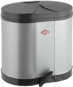 Kosze na śmieci - Wesco pojemnik ze standardem Oeko-2 X 10 litrów, ze stali nierdzewnej, jeden rozmiar 170611-11 - miniaturka - grafika 1