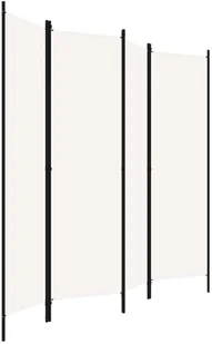 vidaXL Parawan 4-panelowy, biały, 200 x 180 cm vidaXL - Parawany - miniaturka - grafika 3