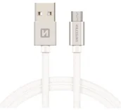 Kable USB - SWISSTEN Kabel USB Micro USB SWISSTEN 2 m Srebrny 71522303 - miniaturka - grafika 1