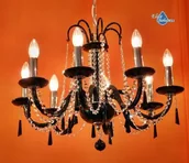 Lampy sufitowe - Elita bohemia Żyrandol kryształowy 8-ramienny - Bohemia L 210/8/03 N Black - miniaturka - grafika 1