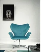 Fotele i krzesła biurowe - Glorio Fotel olaf tapicerowany obrotowy velvet 1851 - miniaturka - grafika 1