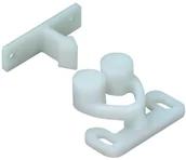 Zawiasy, okucia i inne akcesoria - Hettich Zatrzask meblowy 27 mm x 31 mm biały - miniaturka - grafika 1