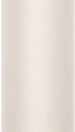 Pasmanteria - PartyDeco Tiul gładki, kremowy, 0,30 x 9 m TIU30-079 - miniaturka - grafika 1
