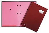 Teczki i skoroszyty - Pagna de Luxe teczka na podpisy, 10-częściowa, z wysokiej jakości okładką z tworzywa sztucznego, rozciągliwy grzbiet, różowe pudełko 24102-01 - miniaturka - grafika 1