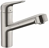 Baterie kuchenne - hansgrohe Hansgrohe armatura kuchenna z pojemnikiem na wąż (kran kuchenny obracany o 120°, wysoki i wysuwany wylot 150 mm i sbox, standardowe przyłącza) chrom - miniaturka - grafika 1
