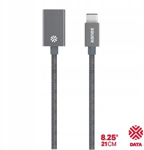 Kanex Kabel USB USB-C na USB-A Szary KU3CAPV1-SG - Kable USB - miniaturka - grafika 6