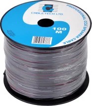 CABLETECH Kabel głośnikowy CCA 2X0,20 czarny 100M - Kable - miniaturka - grafika 2