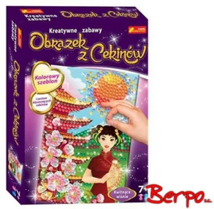 Ranok Cekinowy obrazek. Kwitnące wiśnie JIRANZ0DG046446 - Zabawki kreatywne - miniaturka - grafika 3