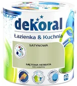 Farby wewnętrzne - Dekoral Farba satynowa $290azienka i Kuchnia mi$291towa herbata 2 5 l 390796 - miniaturka - grafika 1