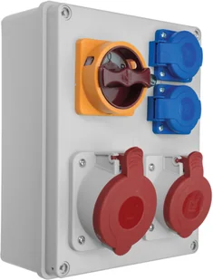 Pawbol Rozdzielnica R-BOX 240 2x250V 1x32A/5p 1x16A/5p L-0-P B.1095W B.1095W - Rozdzielnie elektryczne - miniaturka - grafika 2