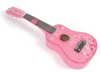 Bigjigs Toys gitara drewniana, różowa - Instrumenty muzyczne dla dzieci - miniaturka - grafika 3