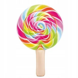 Intex Materac dmuchany plażowy Lizak Gigant, 208x135 cm - Materace dmuchane i koła do pływania - miniaturka - grafika 2