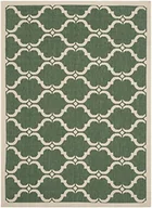 Dywany zewnętrzne - Safavieh cy6009  332 Lugano uniwersalne-Wewnętrzny/zewnętrzny dywan, polipropylen, ciemnozielona/beżowy CY6009-332-4 - miniaturka - grafika 1