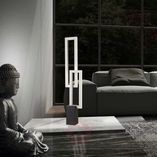 Mantra Lampa stołowa LED Mural kątowa, biała - Lampy stojące - miniaturka - grafika 2