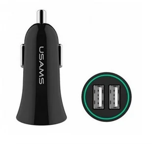 Usams Car Charger 2x USB 2.1A Trumpet czarny (21CHGC01) - Ładowarki samochodowe - miniaturka - grafika 5