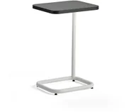 Części i akcesoria do laptopów - AJ Produkty Stół na laptopa STANDBY, 425x350x647 mm, biały stelaż, czarny blat - miniaturka - grafika 1