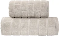Ręczniki - Greno BRICK RĘCZNIK 70x140 CAPPUCCINO 500 068277 - miniaturka - grafika 1