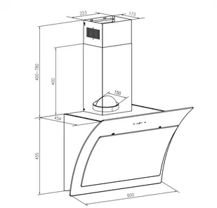Klarstein Sabia 60 Biały (CGCH2-Sabia-60-WH) - Okapy kuchenne - miniaturka - grafika 11