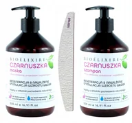 Zestawy kosmetyków damskich - Bioelixire Szampon Maska Czarnuszka 2X500 + Pilnik - miniaturka - grafika 1