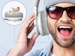 Picun B12 biało-szare - Słuchawki - miniaturka - grafika 4