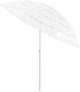 VidaXL Parasol plażowy, biały, 240 cm 314701 VidaXL - Parasole ogrodowe - miniaturka - grafika 4