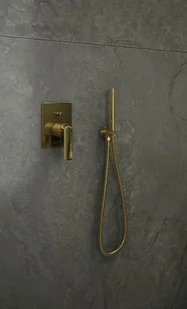 Kohlman Experience Gold zestaw prysznicowy złoty połysk QW210EGDR30 | - Zestawy prysznicowe - miniaturka - grafika 4