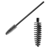 Pozostałe akcesoria do makijażu - Allepaznokcie 01. szczoteczka do rzęs - czarna - czarny patyczek 1szt. - miniaturka - grafika 1