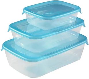 Curver Zestaw pojemników na żywność Fresh&Go, miętowy,3 szt. - Pojemniki kuchenne - miniaturka - grafika 4