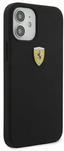 Ferrari FESSIHCP12SBK iPhone 12 mini 5,4" czarny/black hardcase On Track Silicone hurtel-65648-0 - Etui i futerały do telefonów - miniaturka - grafika 4