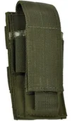 Akcesoria myśliwskie - Mil-Tec Ładownica Pojedyncza na Magazynki do Pistoletu MOLLE Olive 13495401 - miniaturka - grafika 1