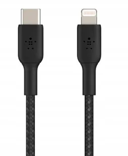 Belkin Kabel Boost Charge Braided USB-C do Lightning 2m, czarny 745883788804 - Kable USB - miniaturka - grafika 2