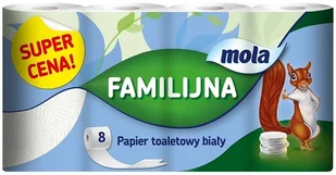 Metsa Tissue PAPIER TOALETOWY MOLA FAMILIJNA BIAŁY 8 PAK - Papier toaletowy - miniaturka - grafika 2