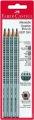 Ołówki - Faber-Castell GRIP ołówka 117198  2001,  szt. opakowanie zawiera H, HB, B, 2B 117198 - miniaturka - grafika 1